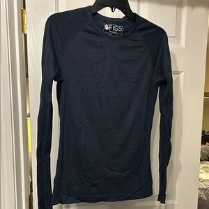 FIGS Navy Long Sleeve Top